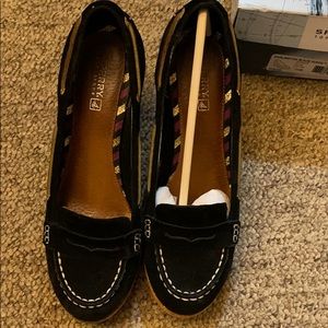 SPERRY  Darlington Black Suede 7.5